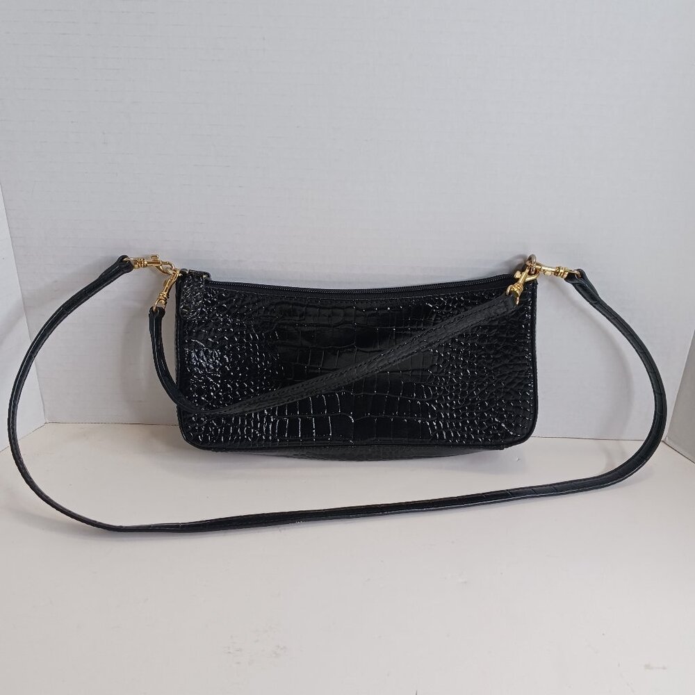 Giani Bernini Black Faux Leather Y2K Style Bag